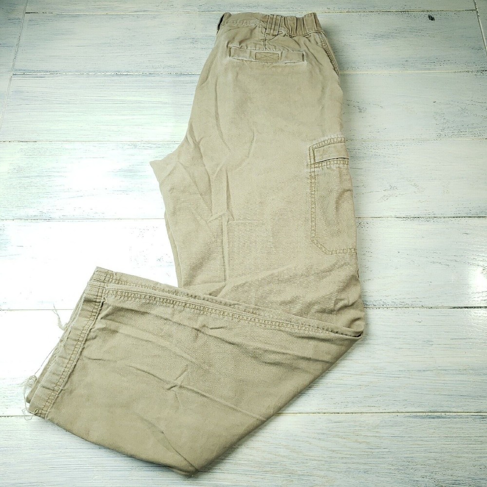 LL Bean Mens Cargo Pants 34x32 Tan Khaki Outdoor Hiking